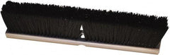 Harper Brush - 18" Medium Duty Synthetic Push Broom - 3" Bristle Length, Wood Block, Threaded Handle Connection, Handle Sold Separately - Best Tool & Supply