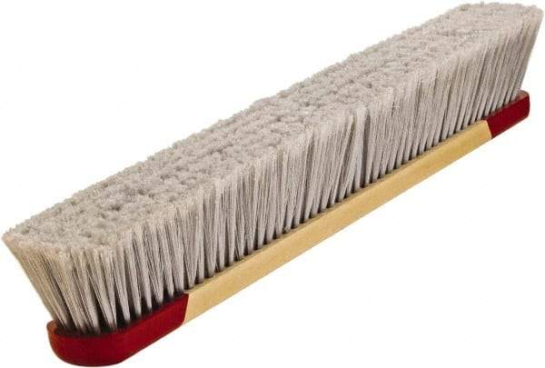 Harper Brush - 24" Smooth Surface Synthetic Push Broom - 3" Bristle Length, Plastic Block, Bolt-On Handle Connection, Handle Included - Best Tool & Supply