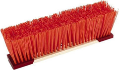 Harper Brush - 16" Rough Surface Synthetic Push Broom - 4" Bristle Length, Wood Block, Bolt-On Handle Connection, Handle Sold Separately - Best Tool & Supply