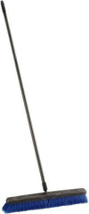 Harper Brush - 24" Medium Duty Synthetic Push Broom - 3" Bristle Length, Plastic Block, Threaded Handle Connection, Handle Included - Best Tool & Supply