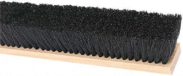 Harper Brush - 36" Medium Duty Tampico Push Broom - 3" Bristle Length, Wood Block, Threaded Handle Connection, Handle Sold Separately - Best Tool & Supply