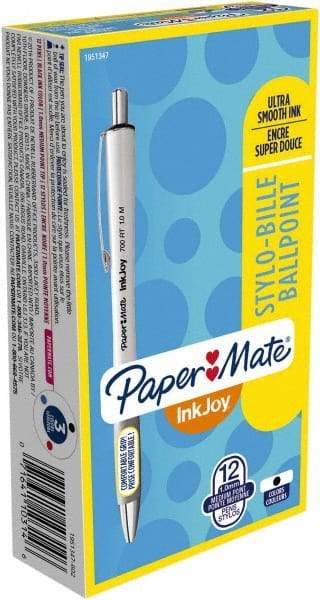 Paper Mate - 1mm Ball Point Retractable Ball Point Pen - Black - Best Tool & Supply