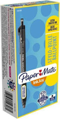 Paper Mate - 1mm Ball Point Retractable Ball Point Pen - Black - Best Tool & Supply