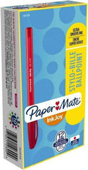 Paper Mate - 1mm Ball Point Ball Point Pen - Red - Best Tool & Supply