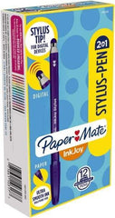 Paper Mate - 1mm Ball Point Ball Point Pen with Stylus - Assorted Colors - Best Tool & Supply