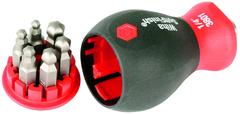 7 Piece - Stubby SoftFinish® Grip Bit Holder Set -- 1/8; 9/64; 5/32; 3/16; 7/32; & 1/4 Bits - Ball End Hex Bits - Best Tool & Supply