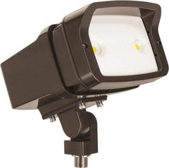 Lithonia Lighting - 120/277 Volt, 23.47 Watt, LED Floodlight Fixture - Wall Mount, 8.3" Long x 7" Wide x 6.9" High, Aluminum Housing - Best Tool & Supply