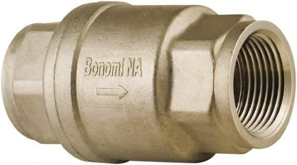 BONOMI - 1" Stainless Steel Check Valve - Spring Check, NPT, 800 WOG - Best Tool & Supply