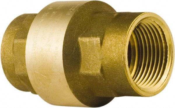 BONOMI - 1-1/2" Lead Free Brass Check Valve - Exact Industrial Supply