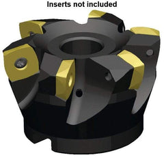 Kennametal - 13 Inserts, 160mm Cutter Diam, 3.5mm Max Depth of Cut, Indexable High-Feed Face Mill - 40mm Arbor Hole Diam, 63mm High, 7792VXE16 Toolholder, XE..160512.. Inserts, Series 7792VX - Best Tool & Supply