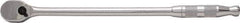 Proto - 3/8" Drive Pear Head Ratchet - Full Polish Chrome Finish, 13" OAL, 90 Gear Teeth, Long Arm Handle, Reversible Head - Best Tool & Supply