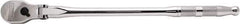 Proto - 1/2" Drive Pear Head Ratchet - Full Polish Chrome Finish, 17" OAL, 90 Gear Teeth, Long Handle, Reversible Flex Head - Best Tool & Supply