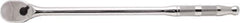 Proto - 1/4" Drive Pear Head Ratchet - Full Polish Chrome Finish, 9" OAL, 90 Gear Teeth, Long Handle, Reversible Flex Head - Best Tool & Supply