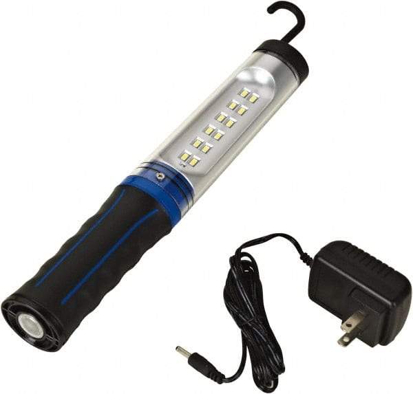 Value Collection - 12 VDC, 3 Watt, Cordless, LED Portable Handheld Work Light - 1 Head, 350 Lumens, ABS & Polycarbonate, 11-1/2" Long x 1-1/4" Wide x 1-5/8" High - Best Tool & Supply