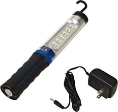 Value Collection - 12 VDC, 3 Watt, Cordless, LED Portable Handheld Work Light - 1 Head, 350 Lumens, ABS & Polycarbonate, 11-1/2" Long x 1-1/4" Wide x 1-5/8" High - Best Tool & Supply