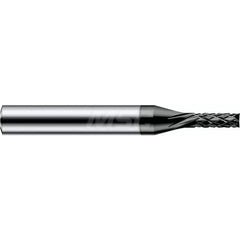 Harvey Tool - 7/64" Diam, 0.327" LOC, 1/8" Shank Diam, 8-Flute End Mill-End Diamond-Pattern Router Bit - Exact Industrial Supply