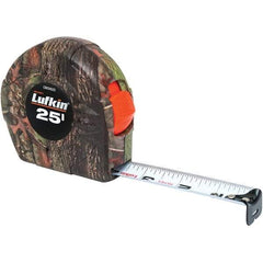 Lufkin - 25' x 1" Yellow Steel Blade Tape Measure - 1/16" Graduation, Inch Graduation Style, Camouflage ABS Plastic Case - Best Tool & Supply