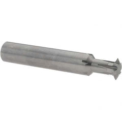 Accupro - 1/2° 1/2" Cut Diam, 0.109" Cut Width, 1/2" Shank, Solid Carbide Double-Angle Cutter - Best Tool & Supply