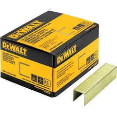 DeWALT - 1" Long x 1/16" Wide, 16 Gauge Crowned Construction Staple - Steel, Galvanized Finish - Best Tool & Supply