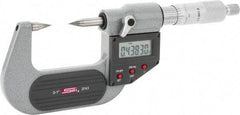 SPI - 1 Inch, Ratchet Stop, Electronic Point Micrometer - Accurate up to 0.0001 Inch, 30° Point Angle - Best Tool & Supply