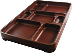 Made in USA - 14-1/4" Long x 9-1/2" Wide x 1-3/4" Deep Tray - Polypropylene - Best Tool & Supply