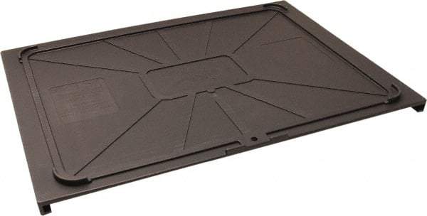 Made in USA - 17-1/2" Wide x 1" High, Gray Bin Cover - Use with Barracuda Box - Best Tool & Supply