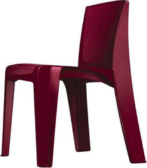 Made in USA - Polyethylene Plum Stacking Chair - Plum Frame, 21" Wide x 21" Deep x 30" High - Best Tool & Supply