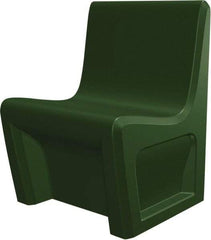 Made in USA - Green Polyethylene Guest Chair - 24" Wide x 33" High - Best Tool & Supply