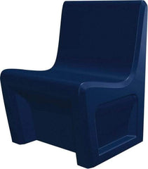 Made in USA - Slate Blue Polyethylene Guest Chair - 24" Wide x 33" High - Best Tool & Supply