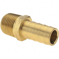 Value Collection - 3/8 NPT Thread Hose Barb x Male NPT Connector - 1/2" ID Hose, Brass - Best Tool & Supply