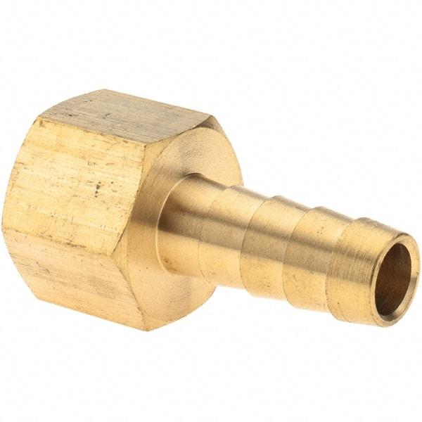 Value Collection - 3/8 NPT Thread Hose Barb x Female NPT Connector - 3/8" ID Hose, Brass - Best Tool & Supply