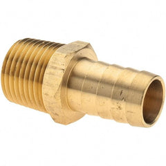 Value Collection - 1/2 NPT Thread Hose Barb x Male NPT Connector - 5/8" ID Hose, Brass - Best Tool & Supply