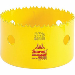 Starrett - 3-7/8" Diam, 2" Cutting Depth, Hole Saw - High Speed Steel Saw, Toothed Edge - Best Tool & Supply