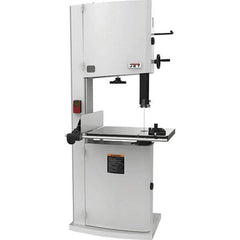 Jet - 20" Throat Capacity, Step Pulley Vertical Bandsaw - 2,530/4,850 SFPM, 3 hp, Single Phase - Best Tool & Supply