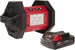 Milwaukee Tool - 18 Volts, 1100 Lumens, Cordless Work Light - 3 hr Run Time - Best Tool & Supply