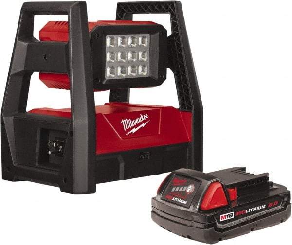 Milwaukee Tool - 18 Volts, 3000 Lumens, Cordless Work Light - 9 hr Run Time - Best Tool & Supply