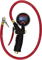 Milton - 0 to 255 psi Digital Ball Foot with Clip Tire Pressure Gauge - AAA Battery, 36' Hose Length - Best Tool & Supply