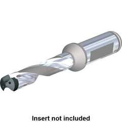 Kennametal - Series KenTIP FS, Head Connection ZD, 12xD, 25mm Shank Diam, Drill Body - 56mm Drill Body Length to Flange, KTFS Toolholder, 25mm Nose Diam, 398mm OAL, 398mm Drill Body Length, 328.5mm Flute Length, Flatted Straight Shank - Best Tool & Supply