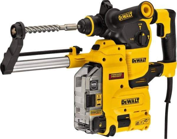 DeWALT - 120 Volt 1" SDS Plus Chuck Electric Rotary Hammer - 0 to 5,200 BPM, 0 to 1,150 RPM, Reversible - Best Tool & Supply