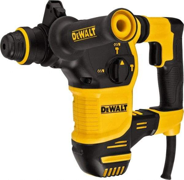 DeWALT - 120 Volt 1" SDS Plus Chuck Electric Rotary Hammer - 0 to 5,200 BPM, 0 to 1,150 RPM, Reversible - Best Tool & Supply