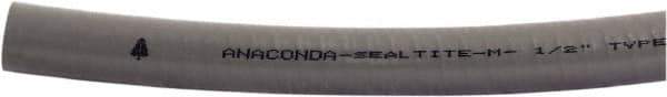 Anaconda Sealtite - 3/8" Trade Size, 800' Long, Flexible Liquidtight Conduit - Galvanized Steel & PVC, 3/8" ID, Gray - Best Tool & Supply