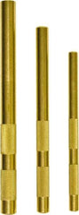 Mayhew - 3 Piece, 3/8 to 5/8", Drift Punch Set - Round Shank, Brass, Comes in Plastic Tray - Best Tool & Supply