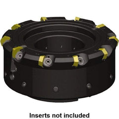 Kennametal - 10 Inserts, 125mm Cutter Diam, 1.09mm Max Depth of Cut, Indexable High-Feed Face Mill - 40mm Arbor Hole Diam, 62.97mm High, KCFM Toolholder, HDHN07008SR, SDHN1204ZZSN4W Inserts, Series KCFM - Best Tool & Supply