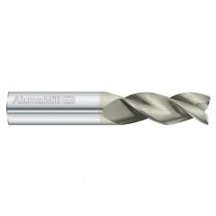 10mm Dia. x 64mm Overall Length 3-Flute Square End Solid Carbide SE End Mill-Round Shank-Center Cut-FC5 - Best Tool & Supply