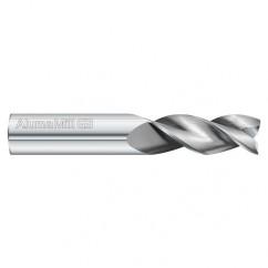 10mm Dia. x 64mm Overall Length 3-Flute Square End Solid Carbide SE End Mill-Round Shank-Center Cut-Uncoated - Best Tool & Supply