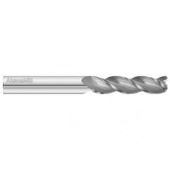 5/8 Dia. x 6 Overall Length 3-Flute .090 C/R Solid Carbide SE End Mill-Round Shank-Center Cut-Uncoated - Best Tool & Supply