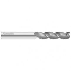 14mm Dia. x 125mm Overall Length 3-Flute 3mm C/R Solid Carbide SE End Mill-Round Shank-Center Cut-Uncoated - Best Tool & Supply