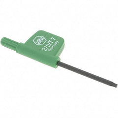 Wiha - T7 Torx Key - Flag-Style, 35mm Length Under Head, 2.6" OAL - Best Tool & Supply