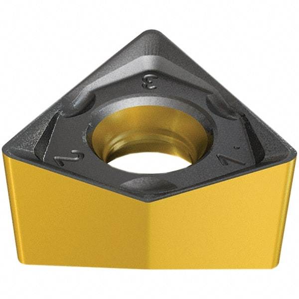 Iscar - H690 WNMU070516 MM Grade IC808 Carbide Milling Insert - TiAlN/AlTiN/TiN Finish, 5.7mm Thick, 11.5mm Inscribed Circle, 1.6mm Corner Radius - Best Tool & Supply