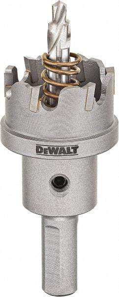 DeWALT - 2-1/8" Diam, 1/4" Cutting Depth, Hole Saw - Carbide-Tipped Saw, Toothed Edge - Best Tool & Supply